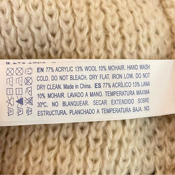 Forever 21 Oversized Cardigan Sweater Open Front w Pockets Womens Size Large - Picture 5 of 5